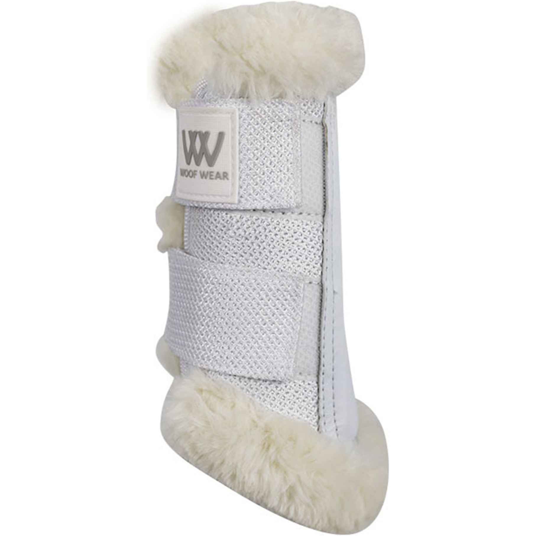 Woof Wear Vision Elegance Sheepskin Brushing Boots WB0080 - White